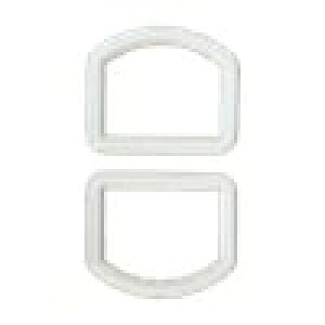 【マラソンP5倍★5%OFFクーポン】カラーDカン 25mm幅用 2個入 プラDカン Dカン 手芸パーツ 手芸材料 バッグ エプロン 上履き入れ 入園入学準備 手作り ソーインググッズ サンコッコー 清原 日