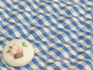 【30cmまでメール便対応】ギンガムチェック 綿100% キルティング