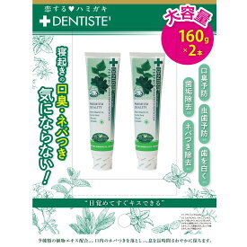 お得2本セット 公式 歯磨き粉 デンティス チューブタイプ 160g / 2本 口臭 歯磨き粉 おすすめ 人気 口臭ケア 歯みがき粉 はみがきこ オーラルケア 歯みがき ハミガキ粉 爽快 目覚めてすぐ キス ブレスケア におい 息ケア 洗浄 ミント オリジナル リベルタ