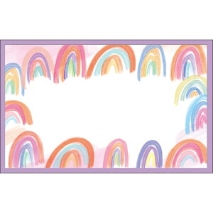 グリーティングライフ シック ネームカードセット MM−421 レインボー 5枚入り