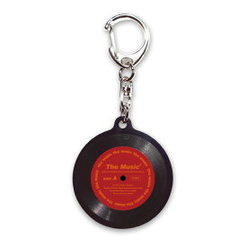 ミュージックキーホルダー　レコード　Ver1.0　レッド（red）│スマホアクセサリー・携帯アクセサリー
