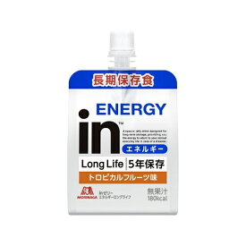 森永製菓　inゼリー　エネルギー　ロングライフ　トロピカルフルーツ味　180g