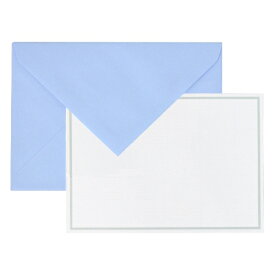 ジョルジュラロ（G.LALO）　縁取りカード封筒1枚セット　gl32602s　ブルー│カード・メッセージカード　グリーティングカード
