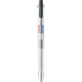 ゼブラ（ZEBRA）　ブレン3C　0.5mm　限定　ファインドメカニズム　透明軸　B3AS88－FM－BK　ブラック│ボールペン　多色ボールペン
