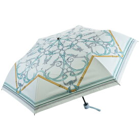 ソレイユ　ミニ傘　ベルトスカーフ柄　グリーン│傘・レインウェア・雨具　日傘・晴雨兼用傘