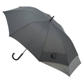 hands＋　バックパックを守れるジャンプ長傘　65cm　ブラック×グレー│傘・レインウェア・雨具　傘