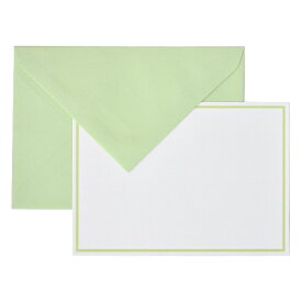 ジョルジュラロ（G.LALO）　縁取りカード封筒1枚セット　gl32603s　グリーン│カード・メッセージカード　グリーティングカード