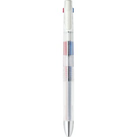 ゼブラ（ZEBRA）　ブレン3C　0.5mm　限定　ファインドメカニズム　透明軸　B3AS88－FM－W　ホワイト│ボールペン　多色ボールペン