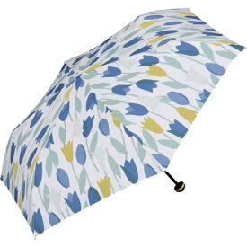 ダブリュピーシー（Wpc.）　ブルーミングチューリップ　ミニ　3590−113−002　ブルー│傘・レインウェア・雨具　折りたたみ傘
