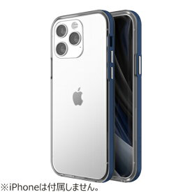 【iPhone13Pro】　モトモ（motomo）　イノ　アクロムシールド（INO　ACHROME　SHIELD）　背面クリアケース　アイアンブルー│スマホケース・携帯カバー　iPhoneケース
