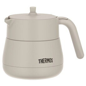 サーモス（THERMOS）　真空断熱ティーポット　450mL　TTE-450　ライトグレー│コーヒー用品・茶器　ティーポット