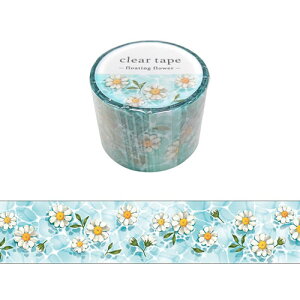 マインドウェイブ クリアテープ 30mm幅 95134 floating flower