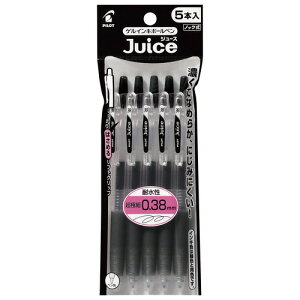 �p�C���b�g�iPILOT�j�@�W���[�X�iJuice�j�@�Q���C���L�{�[���y���@0.38mm�@P-LJU50UF5B�@�u���b�N�@5�{��