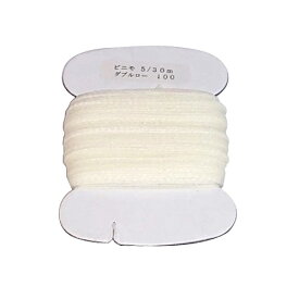 ダブルロー　ビニモ　No5　ホワイト　30m│レザークラフト用品　皮革用糸・ロウ引き糸