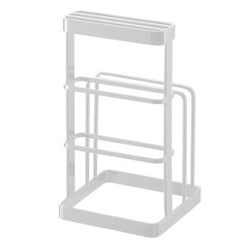 山崎実業　タワー（tower）　カッティングボード＆ナイフスタンド　ホワイト
