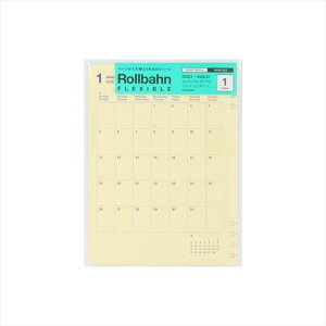 【2026年1月始まり】 デルフォニックス(DELFONICS) ロルバーンフレキシブルダイアリー リフィル L マンスリーブロック 160096 月曜始まり