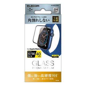 �G���R���iELECOM�j�@AppleWatchSE�ASeries6�i40mm�j�@�K���X�t�B�����t���[���t�^����@AW-20SFLGFRBK�@�u���b�N