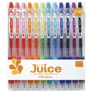 �p�C���b�g�iPILOT�j�@Juice�@�Q���C���L�{�[���y���@���ɍ�0.38mm�@12colors
