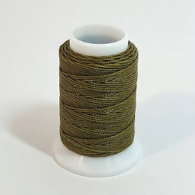 ダブルロー　ビニモ　No.0　カーキ　50m│レザークラフト用品　皮革用糸・ロウ引き糸