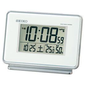 セイコー（SEIKO）　温度・湿度表示付（アラーム2チャンネル）　デジタル時計　SQ767W│時計　電波時計