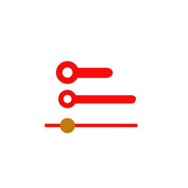 飾り針　赤色仕上げ　SH−9R│その他　クラフト用品　ムーブメント・時計針
