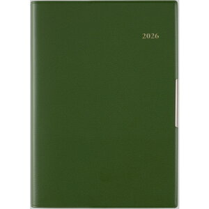 【2026年1月始まり】 高橋書店 フェルテ7 B6 ウィークリーリンクアップ 237 モスグリーン 月曜始まり