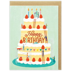ホールマーク（Hallmark）　グリーティングカード　誕生お祝い　エコフレンドリー　811983　ケーキ建設中│カード・メッセージカード　グリーティングカード