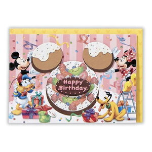 ホールマーク（Hallmark）　グリーティングカード　誕生お祝い　立体　ディズニー　816087　ミッキー&フレンズ　ケーキデコレーション2│カード・メッセージカード　グリーティングカード