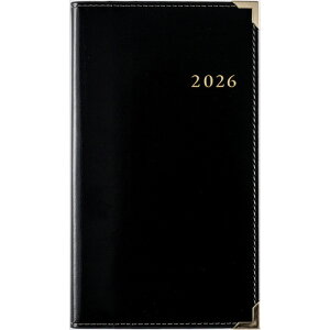 【2026年1月始まり】 高橋書店 ニューダイアリーアルファ1 手帳判 ウィークリーレフト 99 黒 月曜始まり