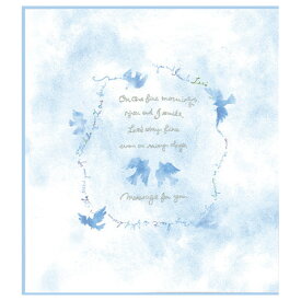 ミドリ　カラー色紙　二つ折り　33139006　青い鳥│色紙・のし紙　色紙・寄せ書きシール