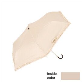 ニフティーカラーズ（NiftyColors）　遮光フリルミニ　2354BG　ベージュ│傘・レインウェア・雨具　日傘・晴雨兼用傘