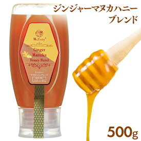 【クーポン利用で2384円★7/11 9:59まで】 生姜 ジンジャー マヌカハニー ブレンド 500g 生姜はちみつ ジンジャーハニー 生姜蜂蜜 生姜湯 大容量 無農薬 無添加 冷え性 温活 薬膳 [ ジンジャーエール など 生姜シロップ ジンジャーシロップ としても◎ ] Natruly ナトゥリー