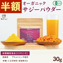 【クーポンで500円★2/13まで】 サジー 有機JAS認証 オーガニック サジーパウダー 30g サジー 粉末 鉄分 サジージュース 有機 無添加 100% ポリフェノール シーベリー 沙棘 睡眠 トリプトファン アミノ酸 健康 美容 女性 子供 栄養機能食品 ビタミンC