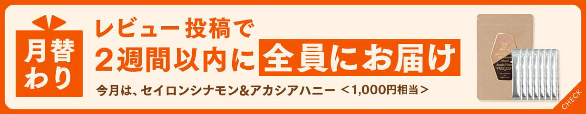 レビュー投稿で必ずもらえるプレゼントキャンペーン