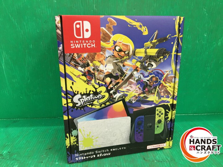 楽天市場】☆【未使用】任天堂 Nintendo Switch(有機ELモデル) スプラ 