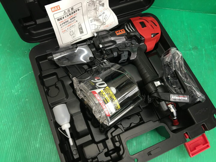 楽天市場】☆【未使用】MAX マックス 90mm高圧釘打機 HN-90N6(D)-G  