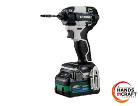 ★【未使用】ハイコーキ HIKOKI インパクトドライバ WH36DD(2XHSZ)(FW) バッテリ2個 充電器 ビット付 フルセット品 フロスティホワイト 純正【新古品】【中古】