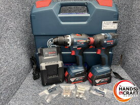 ★【中古】ボッシュ BOSCH　コンボキット GDX+GSR　インパクトドライバー レンチ ドライバードリル　18V4.0Ah 充電器付き　中古品