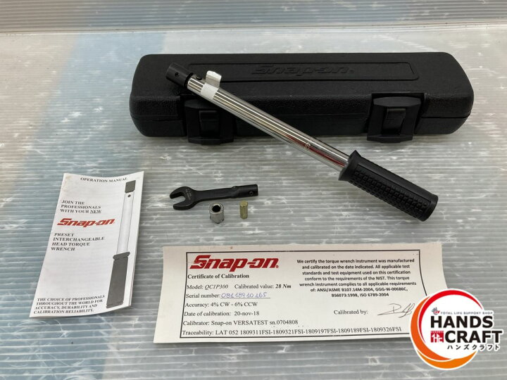 楽天市場】◇【中古品】スナップオン QC1P300 トルクレンチ ケース付き 