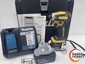 ★【中古】マキタ makita　18V 充電式インパクトドライバ　TD172DRGXFY　18V6.0Ah×2(充電回数1回2回) 充電器付き　中古品