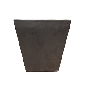 植木鉢 化粧鉢 グレーズド スクエアポット ブラック 21×21 （7046170） 送料別 通常配送