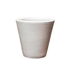 植木鉢 化粧鉢 グレーズド ラウンドポット ホワイト 15×15 （7046464） 送料別 通常配送