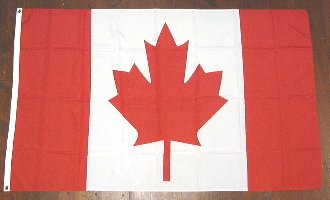 各国の国旗がリーズナブルに 国旗 カナダ 5☆大好評 大サイズ 送料別 6662340 全国どこでも送料無料 90cm×150cm 通常配送
