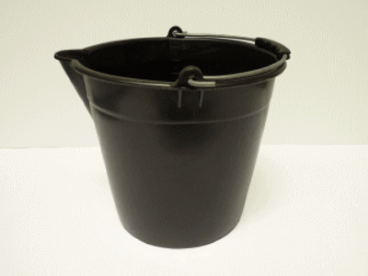 楽天市場】バケツ 左官バケツ 黒 容量：約17L 0183 （7256787）送料別