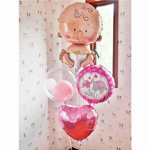 出産祝い バルーン バルーン電報 祝電 出産祝いギフト 誕生日バルーン ベビーギフト 男の子 女の子 風船 あす楽 即日発送 ヘリウム缶付き パーティ装飾 デコレーション 赤ちゃん 贈り物 ベ