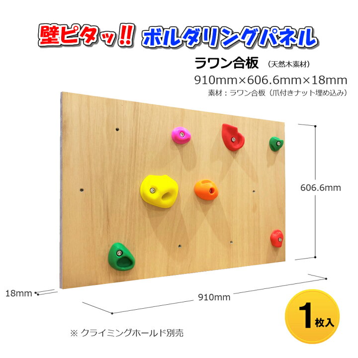 楽天市場】Asahi 壁ピタッ！ボルダリングパネル 910mm×606.6mm 