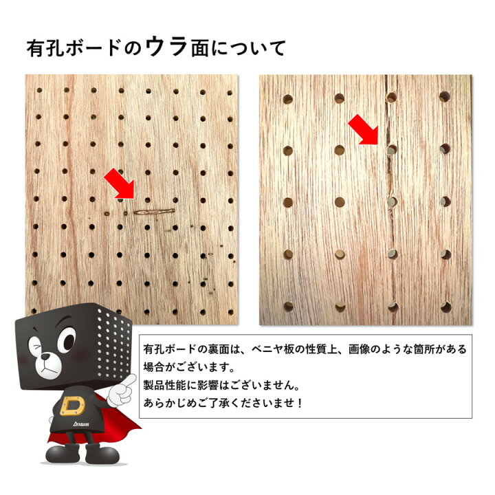 楽天市場】Asahi 有孔ボード 単品 【ラワン】サイズ 900mm×600mm 