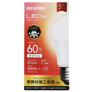 �A�C���X�I�[���} LED�d�� E26 �L�z�� 60W �d���F LDA7L-G-6T8