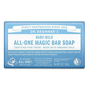 Dr.Bronner's ドクターブロナー マジックソープバー オーガニック 固形せっけん BA (ベビーマイルド) 無香料 25010400
