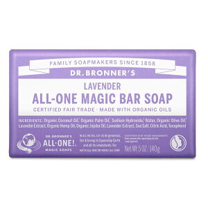 Dr.Bronner's ドクターブロナー マジックソープバー オーガニック 固形せっけん LA (ラベンダー) 25010500